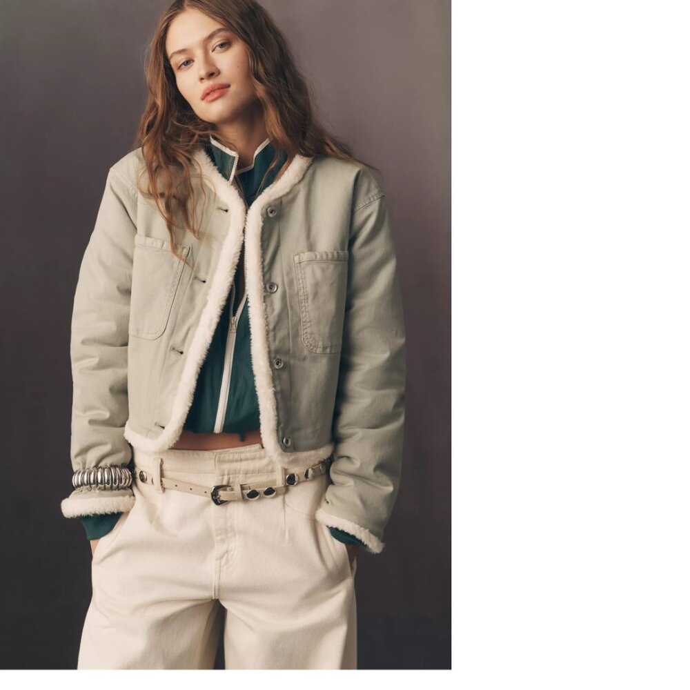 anthropologie Pilcro Fleece-Lined Lady Jacket size S new with tag